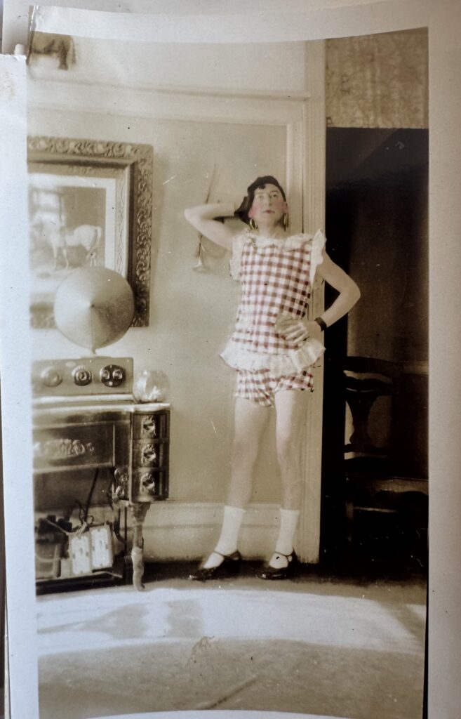 men cross dresser vintage picture